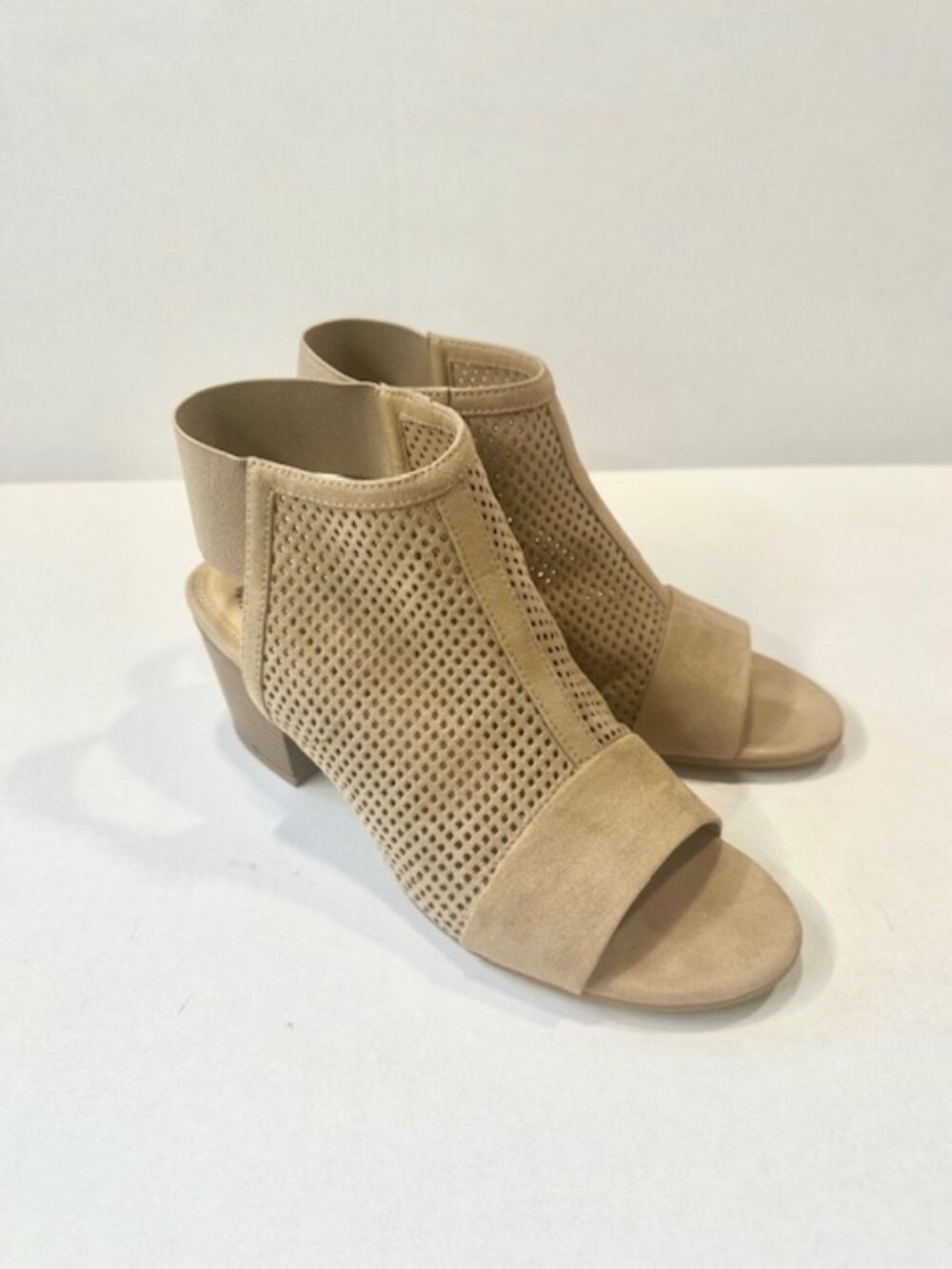 Sonoma Vitalize by Ortholite Womens Slip-On Sandals Block Heel Peep Toe Size 8.5